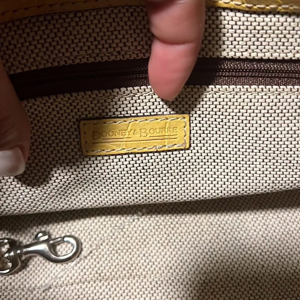 Dooney & Bourke Yellow Satchel - Picture 8 of 11